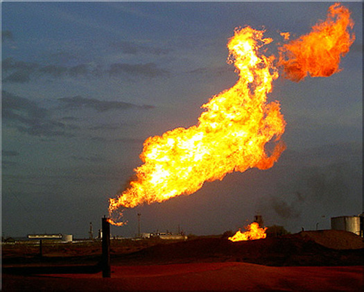 About 110 billion cubic feet of gas is lost to leaks, venting and flaring on federal land every year. (Tod Baker/Flickr)