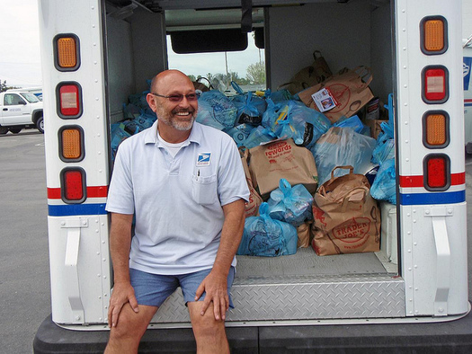 Letter carriers are collecting nonperishable food items on Saturday in partnership with local food banks. (RDPixelShop)