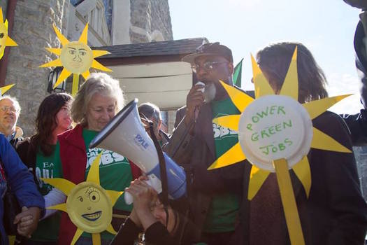 The Walk for Green Jobs and Justice began in North Philadelphia on May 8, and wraps up on May 22 in Philadelphia. (EQAT)