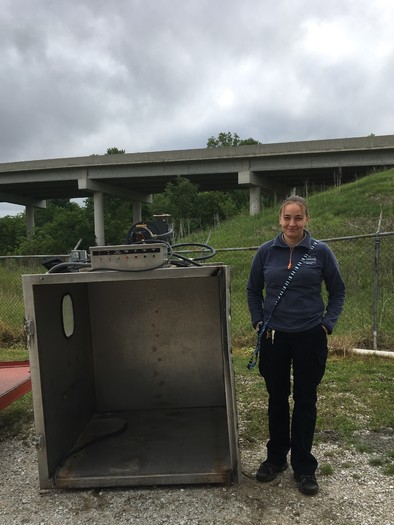 A smile of good riddance from animal control officer Tasha Koeven in Moberly, Mo. (Humane Society of Missouri)