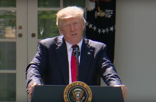 President Donald Trump insists the Paris Climate Agreement will hurt the U.S. economy. (whiteHouse.gov)