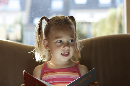 Experts recommend at least 15 minutes of reading a day for younger children during the summer. (George/flickr)