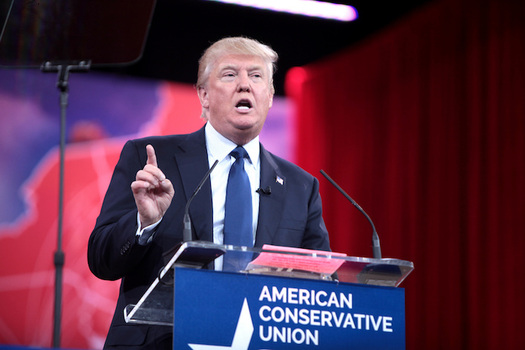 The president's proposed budget boosts defense spending while cutting social safety-net programs. (Gage Skidmore/Flickr)