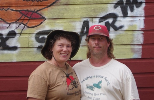 Rob and Tammy Faux of Genuine Faux Farm have been victims of pesticide drift. (PFI)
