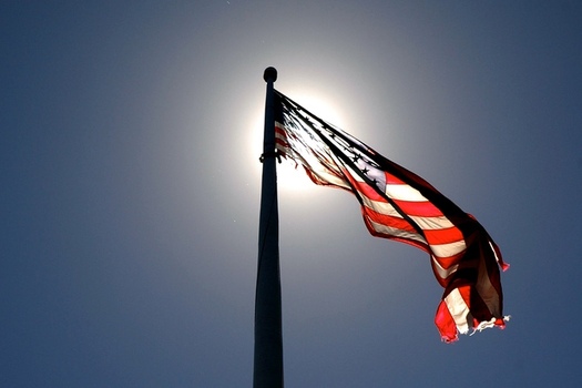 There are efforts in Congress to prohibit desecration of the American flag. (Jeff Kubina/Flickr)