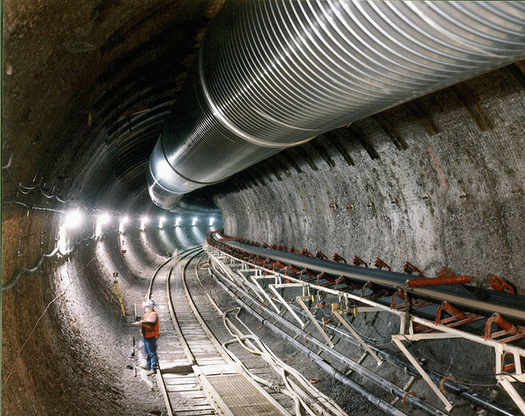 The Department of Energy built an underground facility in Yucca Mountain to determine whether the area was suitable for nuclear waste. (Department of Energy/Flickr)