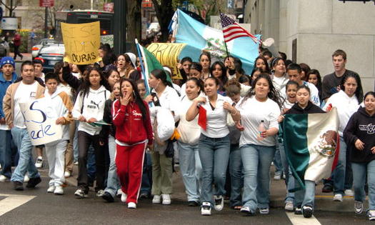 Immigrants' rights advocates want clear guidelines for the types of information that state and local agencies can release about undocumented Oregonians. (Greg Wahl-Stephens/Getty Images)