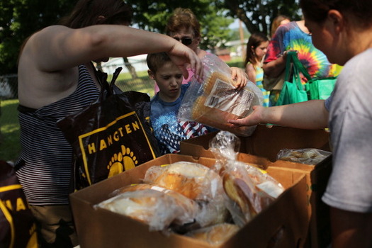 The organization Feeding South Dakota is trying mobile food pantries this summer to reach more rural South Dakotans. (Spencer Platt/Getty Images)