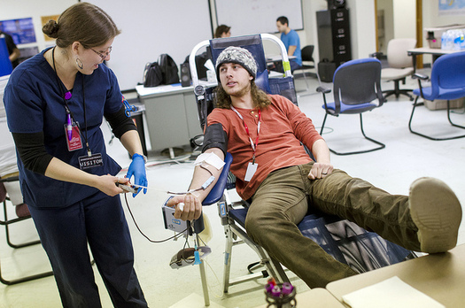 Blood supplies drop in the summer when people are typically on vacation. (SparkFun Electronics/Flickr)