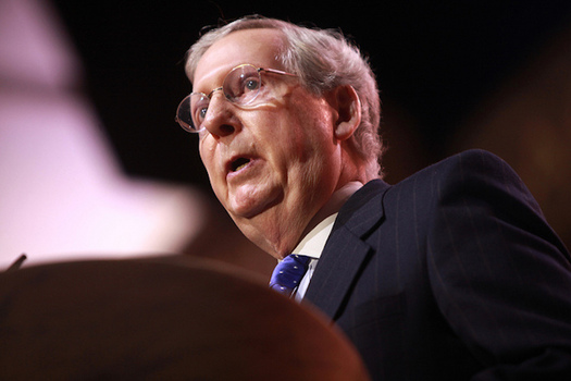 Senate Majority Leader Mitch McConnell, R-Ky., still may not get the 50 votes needed to pass the latest version of the health-care bill. (Gage Skidmore/Flickr)