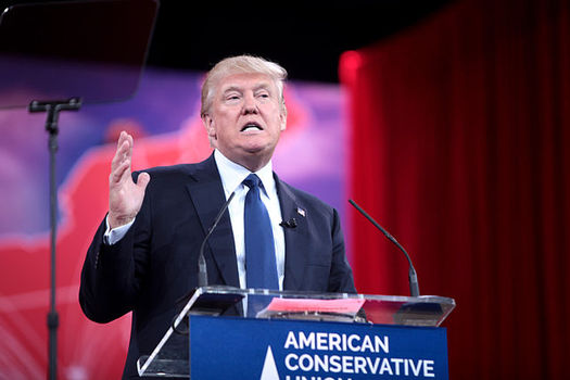 President Trump has said he values the power of being unpredictable, but critics say that's a bad formula for managing health coverage. (Gage Skidmore/wiki).