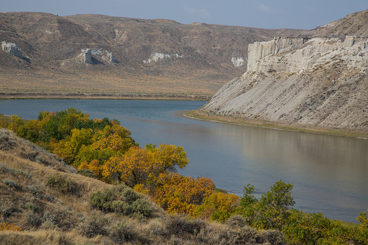 The river walkers are traveling from the Missouri River's headwaters in Montana to its confluence with the Mississippi in Missouri. (Bob Wick/Bureau of Land Management)