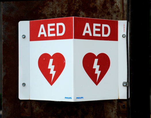 A survey shows half the employees in the United States don't know where the AED is at their workplace, much less how to use it. (Robert Alexander/Getty Images)