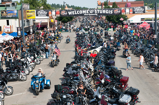 More than 700,000 people attended the Sturgis Motorcycle Rally in 2015 for the 75th anniversary. (Andrew Cullen/Getty Images)