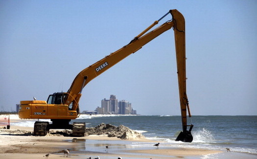 The GulfCorps project plans to hire 300 new conservation workers to help restore portions of the Gulf Coast damaged by the 2010 BP oil spill. (Thayer/GettyImages)