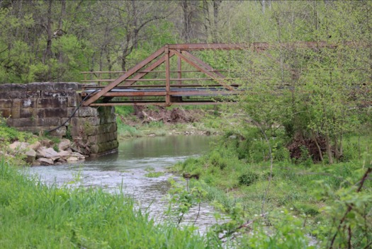 Polen Run is one of the few remaining water features in Ryerson Station State Park. (Center for Coalfield Justice)