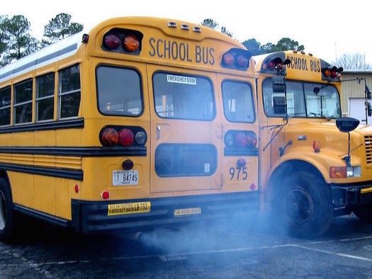 Cleaner school buses could improve the state's air pollution levels, but will New Mexico opt to spend its share of the Volkswagen emissions settlement to support that goal? (Children's Clean Air Network) 