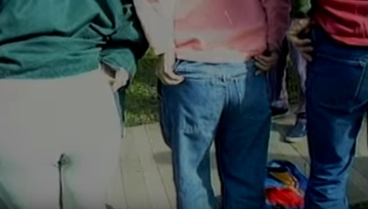 In 1993, the Great Mass Mooning of the KKK helped mark the last Klan rally at the Texas State Capitol. (Hank Sinatra/ACTV/Youtube)  