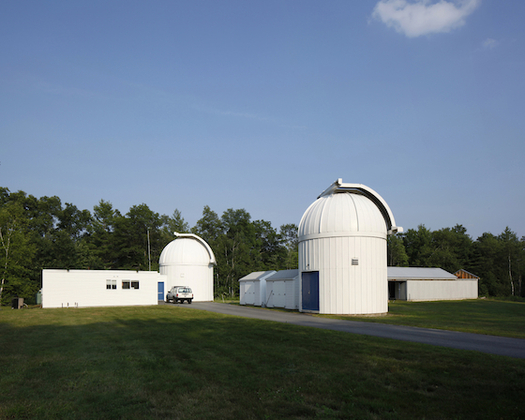 The Wallace Observatory at M.I.T. is one place to safely view today's solar eclipse; people outdoors will need safety glasses. (M.I.T.)