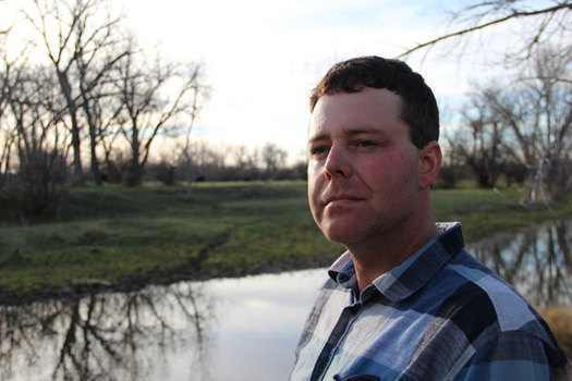 Rancher Seth Newton has been concerned for years about a radioactive oil waste facility upstream from his property. (Northern Plains Resource Council)