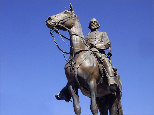 This statue of Nathan Bedford Forrest is one of two that some Memphis residents are asking be removed. (Ron Cogswell/Flickr)