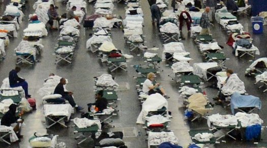 For thousands of Texas residents, an emergency shelter will be their home for weeks. (Red Cross)