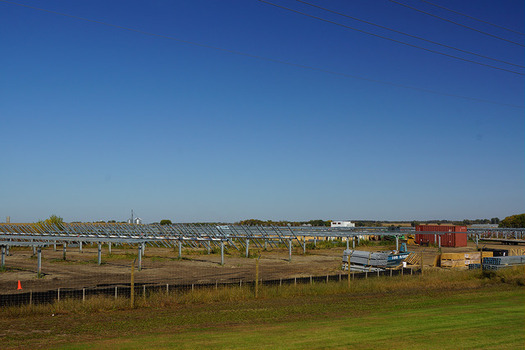 A solar farm near Paynesville is one of the state's largest. (Greg Gjerdingen/Flickr)