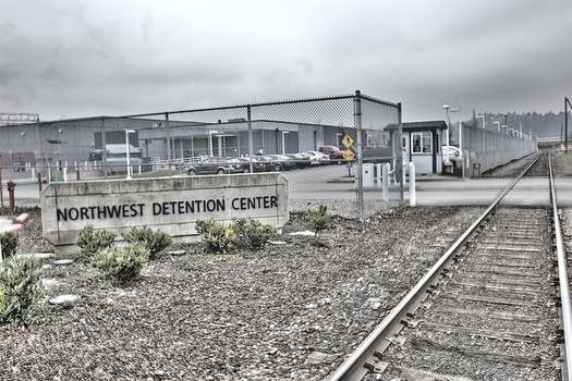 There have been five hunger strikes at Tacoma's Northwest Detention Center this year. (Seattle Globalist/Flickr)
