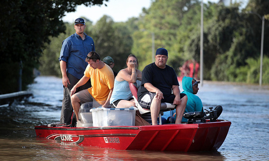 Texas officials are trying to make it easier for Hurricane Harvey evacuees to get access to health care. (Olson/GettyImages)