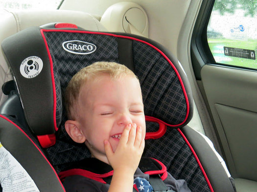 Nebraska children younger than age 6 are required to be in a federally approved car seat when riding in a vehicle. (Steve Baker/Flickr)