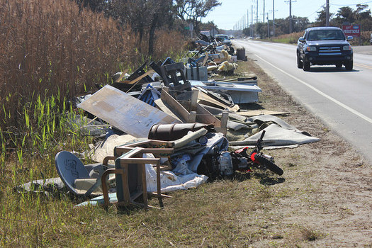 North Carolina continues cleanup after 2016's Hurricane Matthew, while the federal government looks to cut funding for programs that would aid in mitigating a future disaster and putting proper infrastructure in place. (County of Dare/flickr)