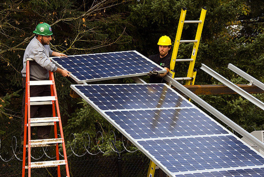 Tariffs on solar panels could cost the U.S. 88,000 jobs, according to the Solar Energy Industries Association. (Oregon Dept. of Transportation/Flickr)