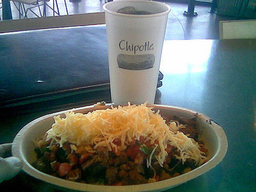 Chipotle rejects routine antibiotic use through its entire supply chain. (Paul Swansen/Flickr)