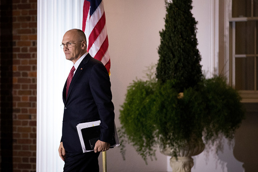 Andy Puzder withdrew from his nomination as labor secretary after his ex-wife made allegations of domestic violence public. (Drew Angerer/Getty Images)