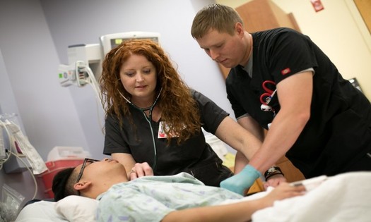 A new program at UW-Madison School of Nursing allows students who already have a bachelor's degree to complete a nursing degree with a full year of additional study. (Lori Kenzen/UW-Madison)