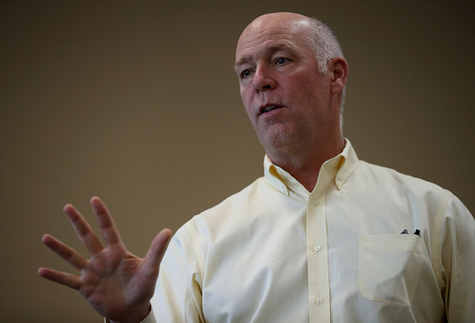 Rep. Greg Gianforte, R-Mont., visited a small meat processor after reports it had been harassed by a federal meat inspector. (Justin Sullivan/Getty Images)