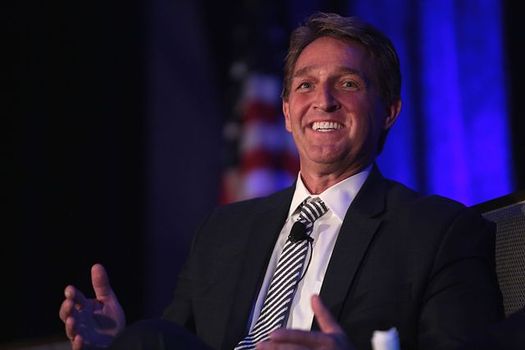 Sen. Jeff Flake, R-Ariz., excoriated the divisive nature of modern politics as he declared his intention to retire when his term ends in 14 months. (Gage Skidmore)