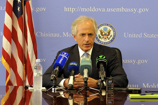 In his position on the Committee on Foreign Relations, Sen. Bob Corker, R-Tenn., held a key spot in international policy. (U.S. Embassy Moldova/flickr)