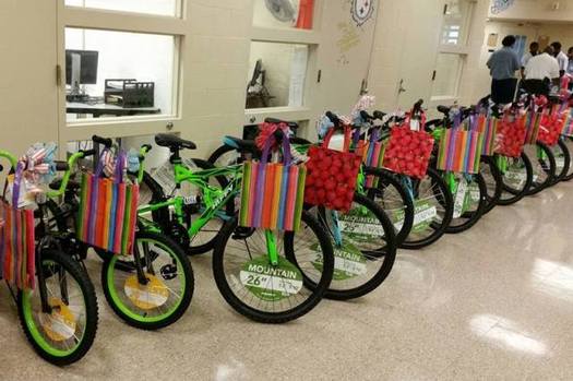 People serving time in some of Ohio's correctional facilities volunteer to assemble bikes for foster children. (Bike Lady, Inc.)