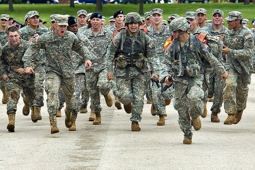 Military leaders say in the last decade, it's been harder to recruit soldiers, due to health declines and rising weight among the nations youth. (Expert Infantry/Flickr)