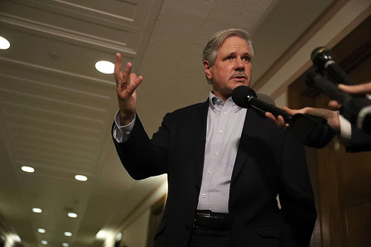 Senate Republicans, including John Hoeven, R-N.D., are breaking with House GOP plans to completely repeal the estate tax. (Joe Raedle/Getty Images)