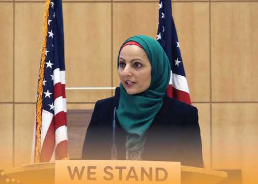 Aneelah Afzali has been speaking directly to communities about the misconceptions surrounding Islam on her tour of Washington cities. (Council on American-Islamic Relation)