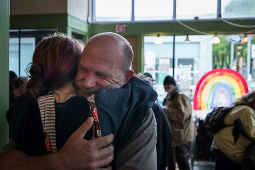 A 2006 study found folks sometimes have a tendency to objectify people experiencing homelessness, dehumanizing the issue. (Sisters of the Road)