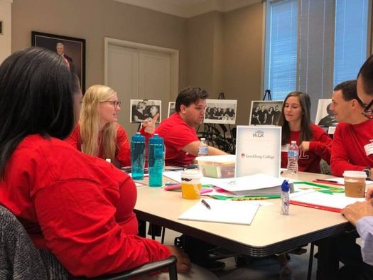 The Lynchburg College Caring for the Caregivers hackathon team beat groups from six other universities at the third annual event. (Lynchburg College)