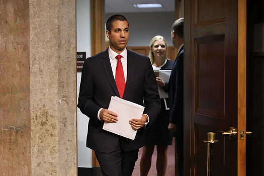 FCC Chairman Ajit Pai has proposed classifying internet providers as information services rather than telecommunication services. (Chip Somodevilla/Getty Images)