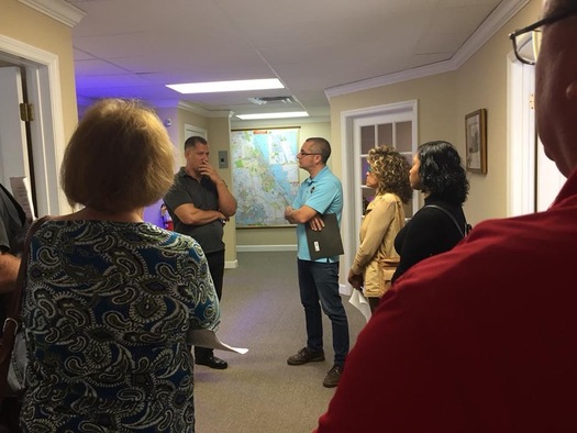 Volusia-Flagler AFL-CIO workers and labor advocates drop off community letters to lawmakers in opposition to HB 25. (AFL-CIO)