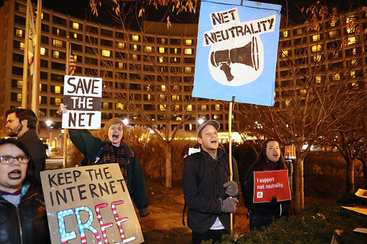 Advocates in Ballard are holding a day of action before the FCC's Thursday vote on net neutrality. (Chip Somodevilla/Getty Images)