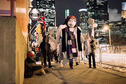 The annual Memorial March for the Homeless draws hundreds every December. (Simpson Housing Services)