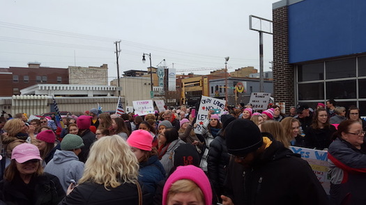 More than 3,000 people showed up for last year's Women's March n Fargo. (Courtesy of Nicole Mattson)