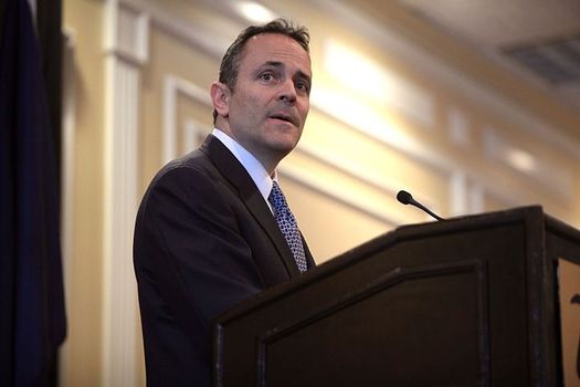 A new Medicaid work requirement announced by Kentucky Gov. Matt Bevin will affect an estimated 350,000 adults. (Gage Skidmore/Wikimedia Commons)